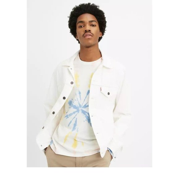 NEW Levi's Premium White Trucker Jacket